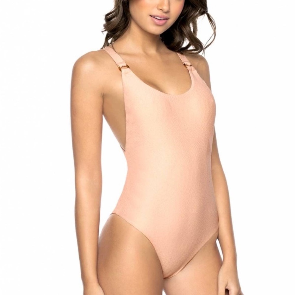PILYQ PINK SANDS HAILEY ONE PIECE NWT